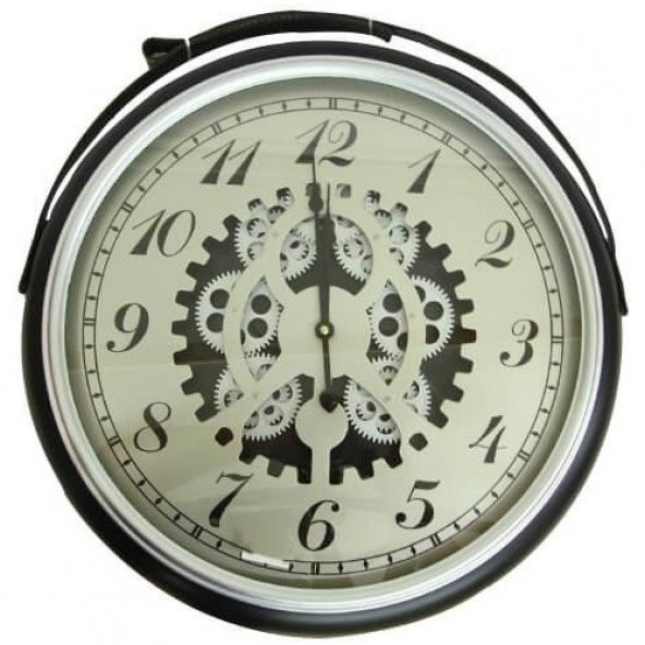 himarry Saat Çarklı Askılı Duvar Saati Dekoratif Ev Ofis Hediyelik