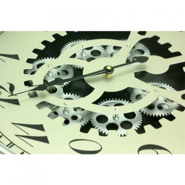 himarry Saat Çarklı Askılı Duvar Saati Dekoratif Ev Ofis Hediyelik - 4