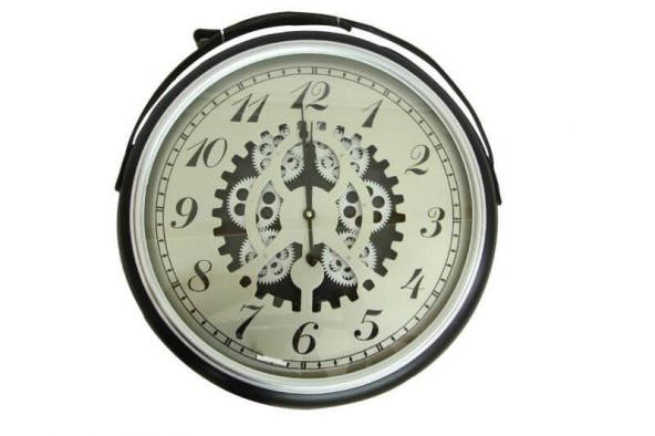 himarry Saat Çarklı Askılı Duvar Saati Dekoratif Ev Ofis Hediyelik - 5