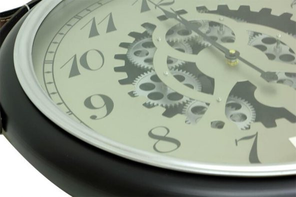 himarry Saat Çarklı Askılı Duvar Saati Dekoratif Ev Ofis Hediyelik - 7