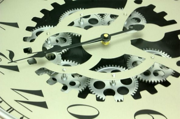 himarry Saat Çarklı Askılı Duvar Saati Dekoratif Ev Ofis Hediyelik - 8