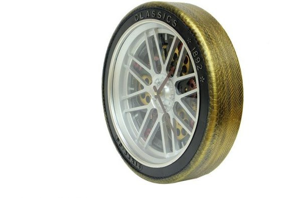 himarry Saat Çarklı Jant Modeli Duvar Saati Dekoratif Ev Ofis Hediyelik - 7