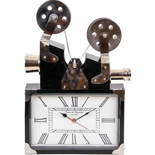 himarry Saat Projektör Alüminyum Vintage Dekoratif Ev Ofis Hediyelik