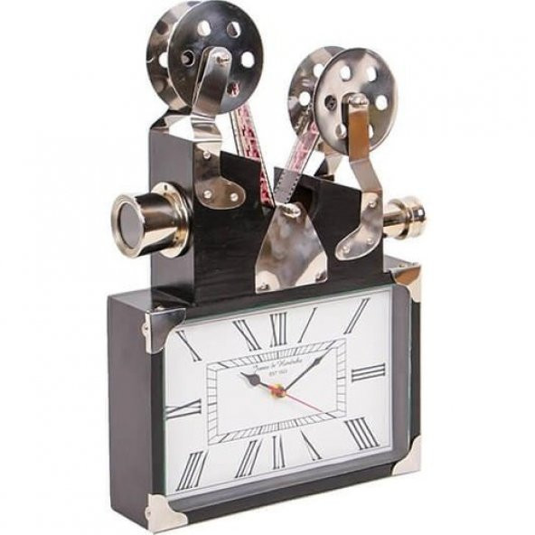himarry Saat Projektör Alüminyum Vintage Dekoratif Ev Ofis Hediyelik - 5