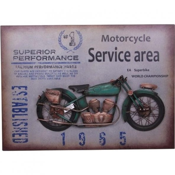 himarry Motorsiklet Tablo Pano Vintage Dekoratif Ev Ofis Hediyelik