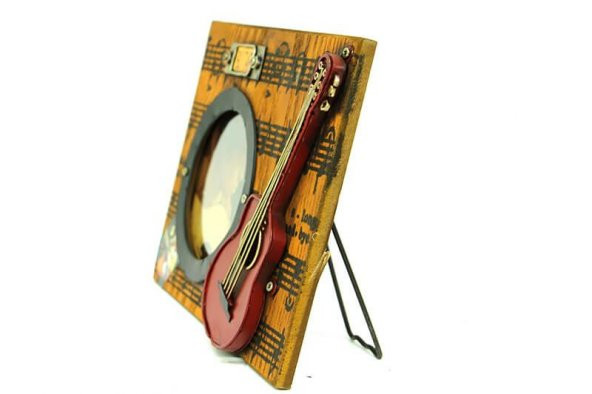 himarry Dekoratif Metal Çerçeve Gitar Dekorlu Vintage Ev Ofis Hediyelik