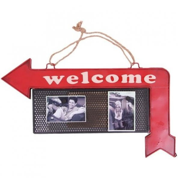 himarry Dekoratif Metal Kapı Yazısı Yön Tabelası Çerçeveli Hediyelik