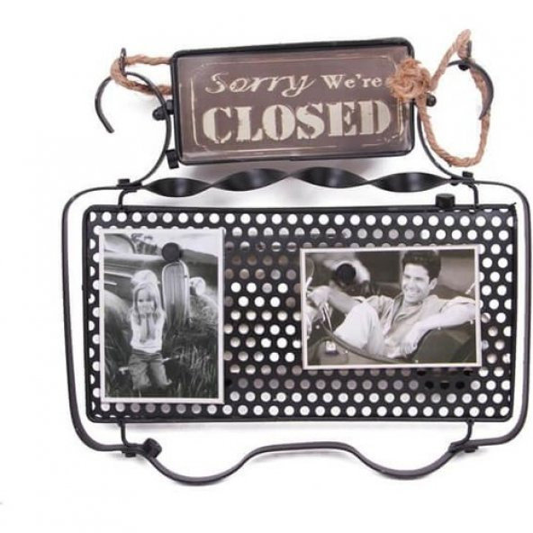 himarry Dekoratif Metal Kapı Yazısı Araba Dekorlu Vintage Hediyelik - 2