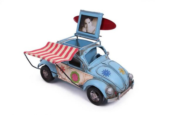 himarry Dekoratif Metal Araba Çerçeveli, Kalemlik ve Tenteli Hediyelik ürün görseli