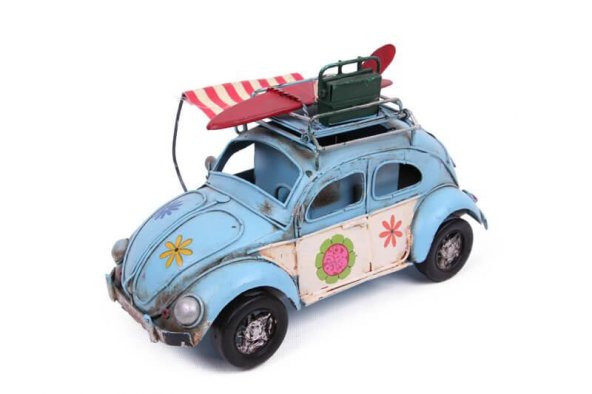 himarry Dekoratif Metal Araba Çerçeveli, Kalemlik ve Tenteli Hediyelik - Resim 4