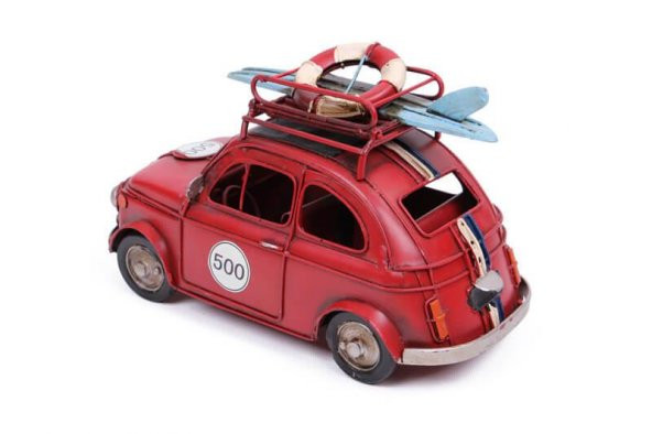 himarry Dekoratif Metal Araba Çerçeveli Vintage Ev Ofis Hediyelik - 3