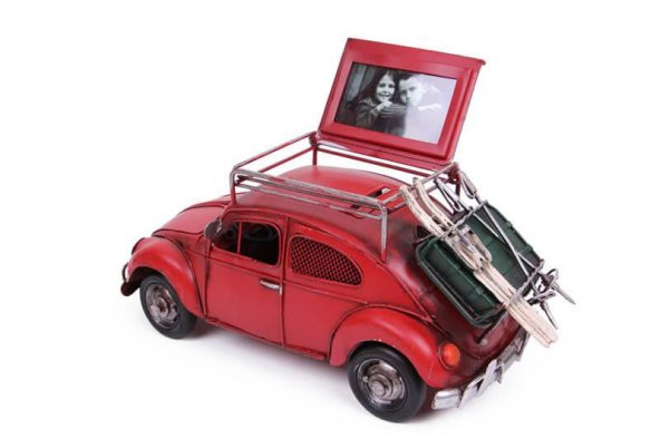 himarry Dekoratif Metal Araba Çerçeveli ve Kumbaralı Hediyelik - 3