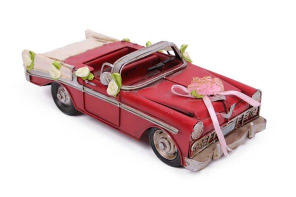 Himarry Dekoratif Metal Araba Üstü Açık Vintage Biblo Hediyelik - 4