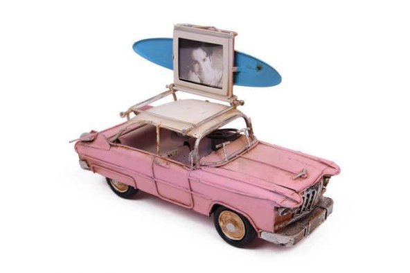 Himarry Dekoratif Metal Araba Çerçeveli Vintage Biblo Hediyelik - 4