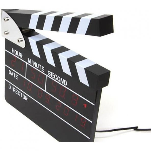 Saat Klaket Digital Elektronik Masa ve Duvar Saati Hediyelik - 3