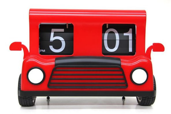 himarry Saat Flip Araba Masa Saati Araba Modeli Dekoratif Hediyelik - 6