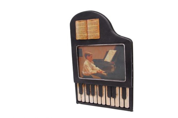 Dekoratif Metal Çerçeve Piyano Temalı - 2