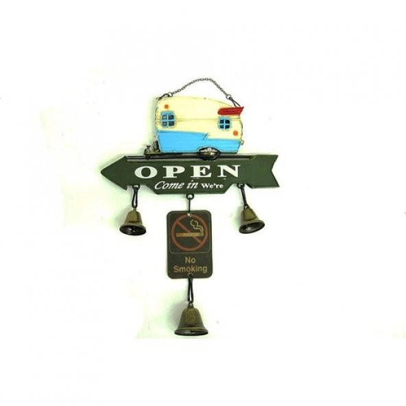 himarry Dekoratif Metal Karavan Kapı Rüzgar Çanı Vintage Hediyelik - 1