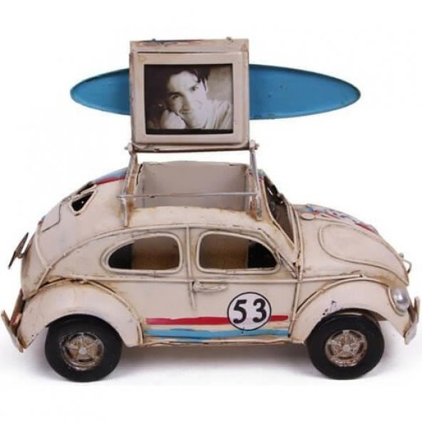 himarry Dekoratif Metal Araba Çerçeveli Kalemlik Hediyelik