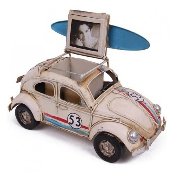 himarry Dekoratif Metal Araba Çerçeveli Kalemlik Hediyelik - 2