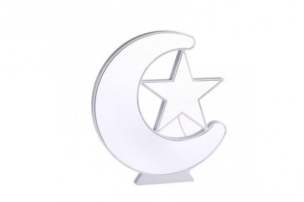 himarry Ay Yıldız Pano Türk Bayrağı Şerit Ledli Işıklı Tablo Hediyelik