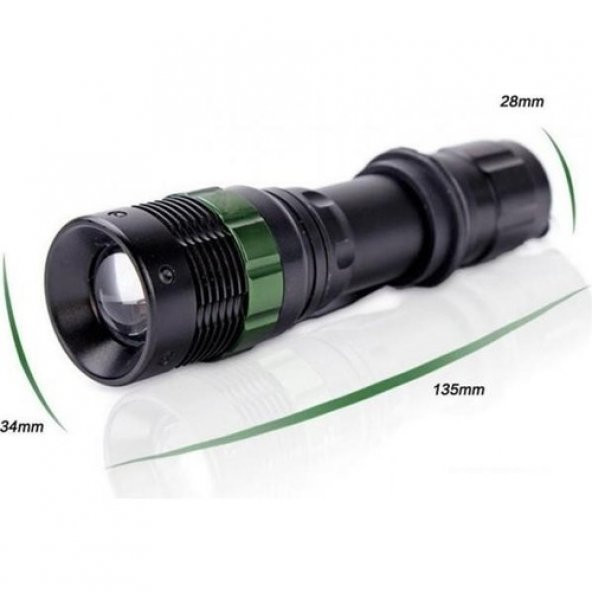 himarry Zoomlu Oto Pc Şarjlı EL Feneri Kamp Lamba - 4