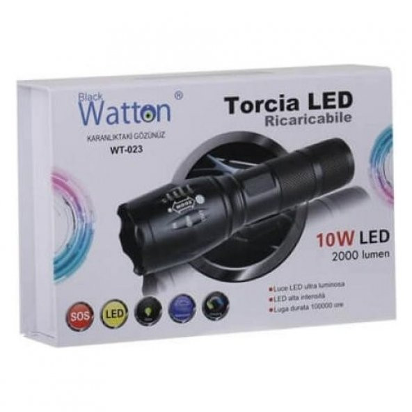 himarry En Güçlü Şarjlı EL Feneri Kamp Fener Lamba Flaş Modlu - 2