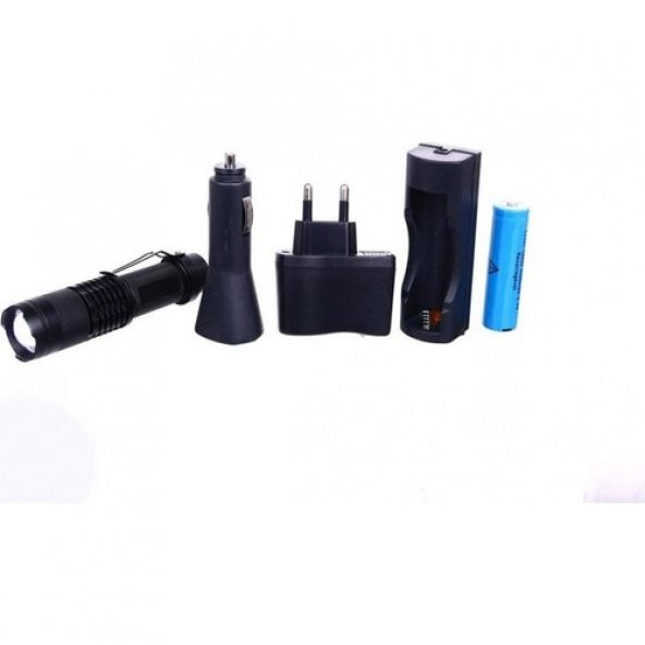 himarry Orjinal 800 Lümen T6 Şarjlı EL Feneri Cree T6 Led El Feneri