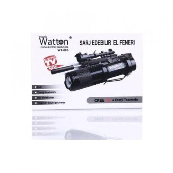 himarry Orjinal 800 Lümen T6 Şarjlı EL Feneri Cree T6 Led El Feneri - 2