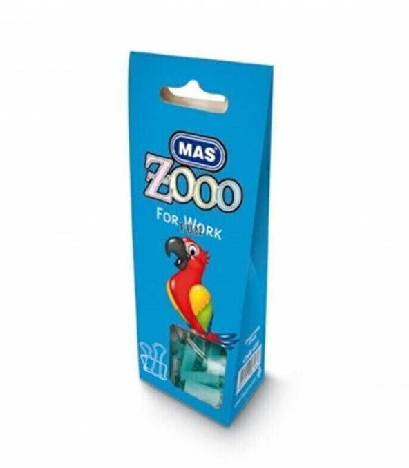 Mas Zoo Renkli Omega Kıskaç(Klips) 10 Ad. - Mavi (616)