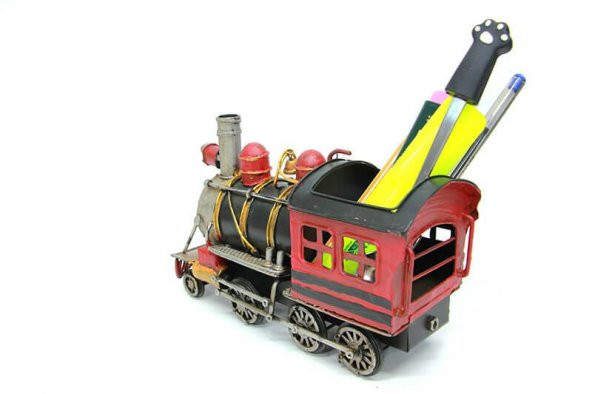 himarry Dekoratif Metal Lokomotif Kalemlik - 8