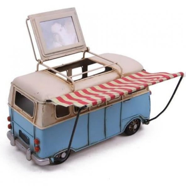 himarry Dekoratif Metal Minibüs Çerçeveli, Kalemlik Tenteli - 4