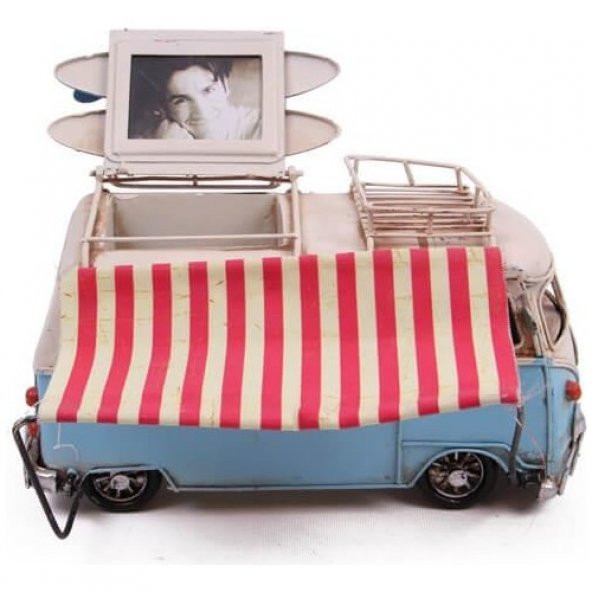 himarry Dekoratif Metal Minibüs Çerçeveli Kalemlik Tenteli - 2