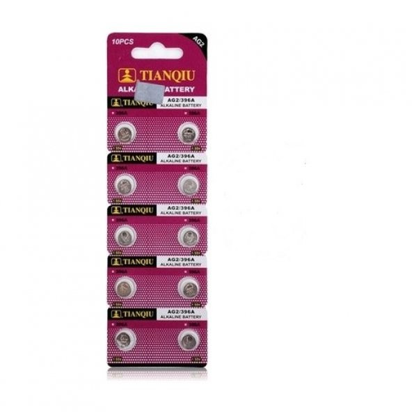 TIANQIU AG2 LR726/396 Alkalin 10lu Düğme Pil