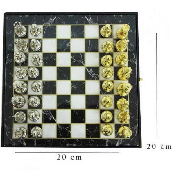 Satranç Takımı Kutulu Dekoratif Hediyelik - 4
