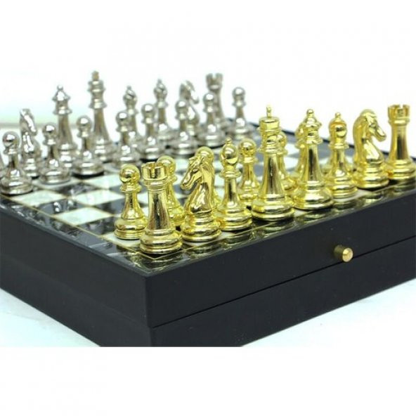 Satranç Takımı Kutulu Dekoratif Hediyelik - 5