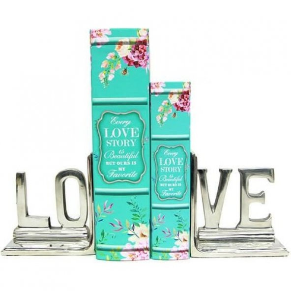himarry Kutu Kitap Love Story 2li Set Kitap Kutusu Dekoratif Hediyelik - 4