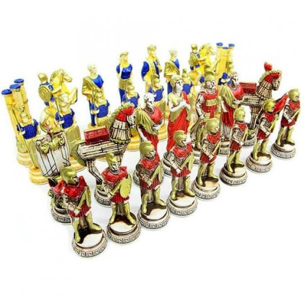 himarry Satranç Taşı Polyester Ortaboy Truva Dekoratif Hediyelik - Resim 2