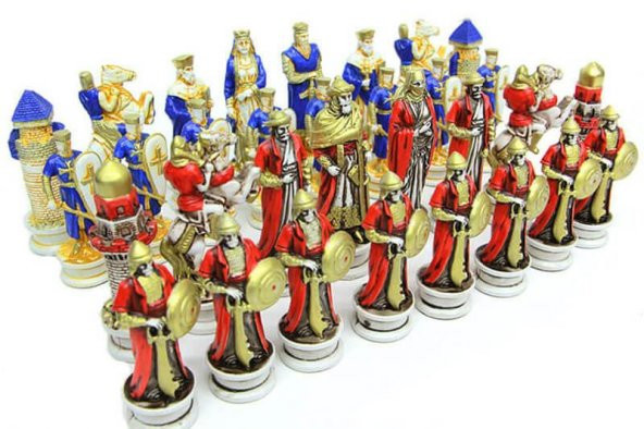 himarry Satranç Taşı Polyester Büyükboy Alaaddin Haçlı Dekoratif Hediyelik - Resim 4