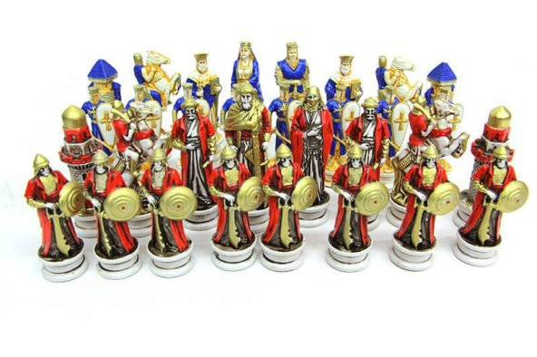 himarry Satranç Taşı Polyester Büyükboy Alaaddin Haçlı Dekoratif Hediyelik - Resim 6