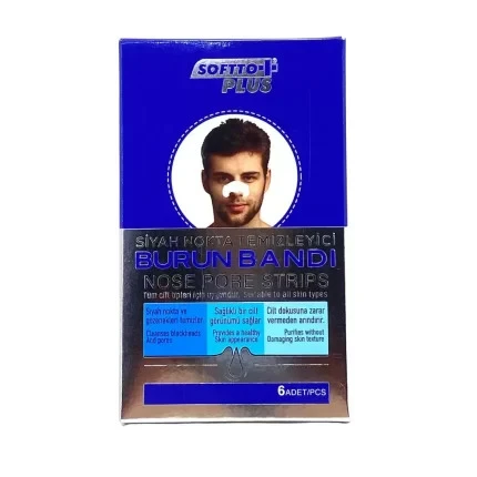SOFTTO PLUS SİYAH NOKTA TEMİZLEYİCİ BURUN BANDI 6,LI