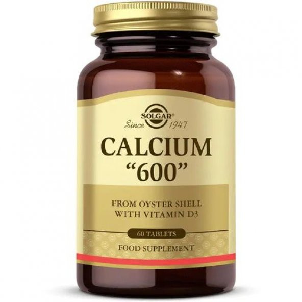 Solgar Calcium Oyster Shell 600 mg 60 Tablet