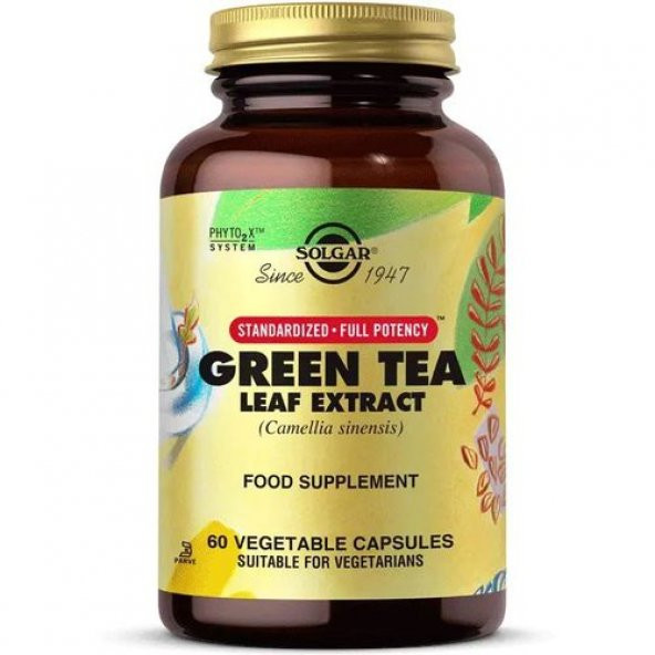 Solgar Green Tea 60 Kapsül