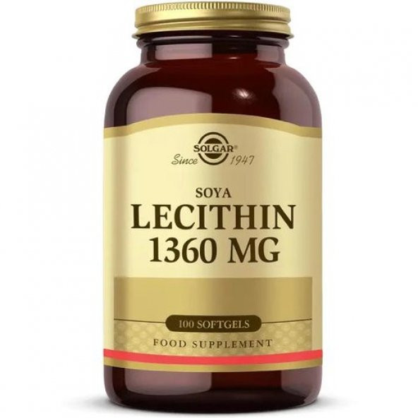 Solgar Lecithin 1360 mg 100 Kapsül
