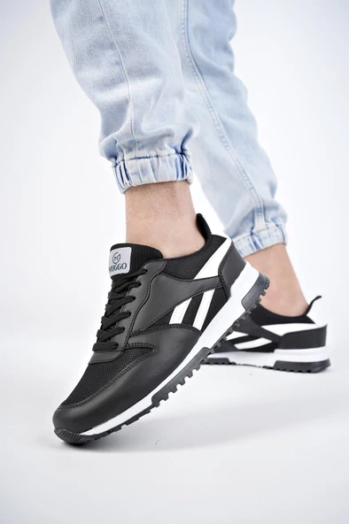 Muggo Elvis Unisex Ortopedik Günlük Garantili Yürüyüş Koşu Sneaker Spor Ayakkabı - 12
