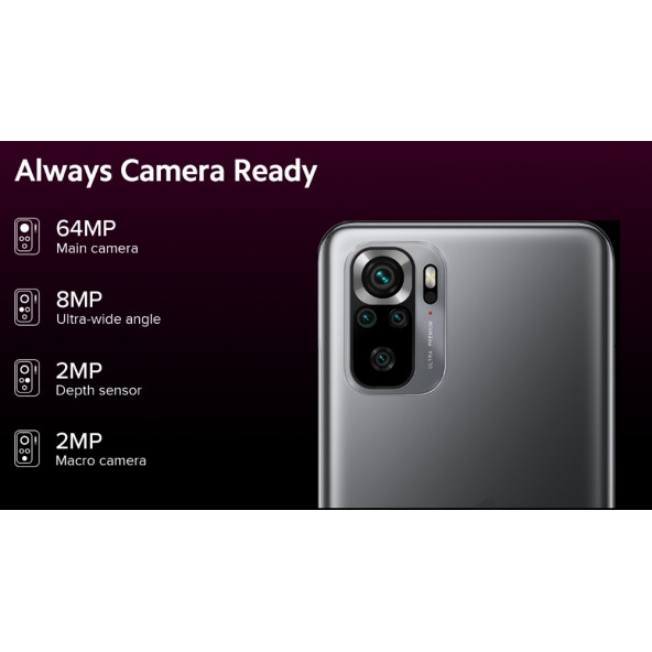Xiaomi Redmi Note 10S 8GB 128 GB Gri (İthalatçı Garantili) - 7