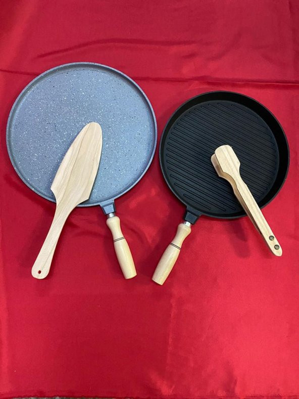 Cansuyu Kale Döküm Izgara Ve Gözleme Tava Seti - 3