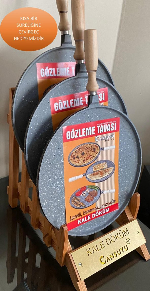 Cansuyu Döküm Gözleme Tavası 36 cm