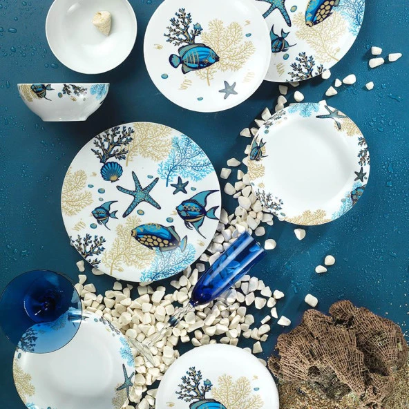 Kütahya Porselen Zeugma 24 Parça 11509 Desen Yemek Takımı