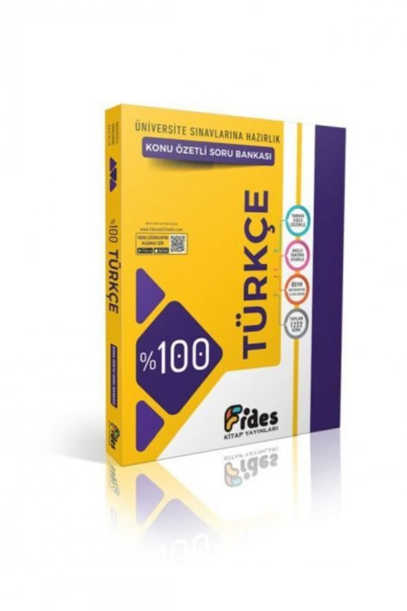Fides 100 Ösym Soru Tipleriyle Türkçe Konu Özetli Soru Bankası